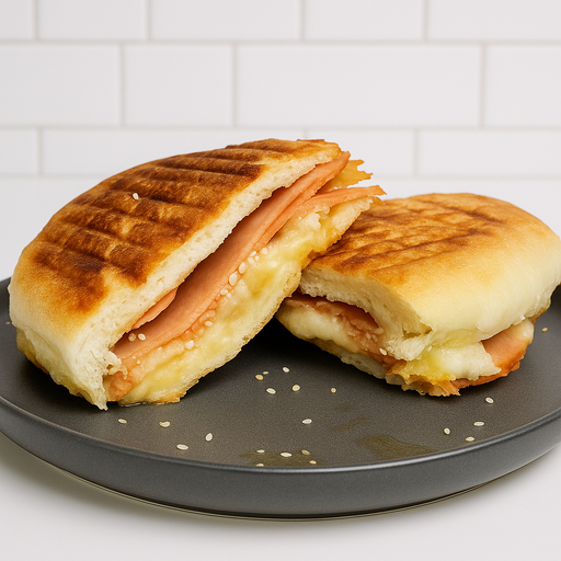 Sandwich caliente Jamón (pan catalán)