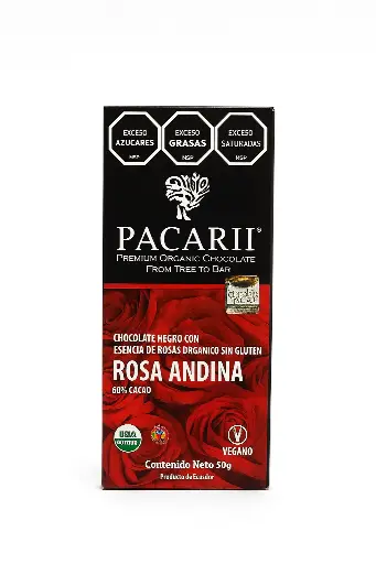 Chocolate Negro Rosa Andina - Paccari